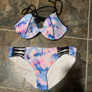 Pink bikini full set